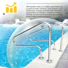 Pool Railing 304Stainless Steel Pool Handrail - Heavy Duty 220lbs,for Elderly & Kids,Pool Handrails for Inground Pool, Rustproof Humanized Swimming Pool Handrail