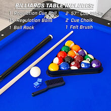 GoSports 7 ft Billiards Table Portable Pool Table Blue