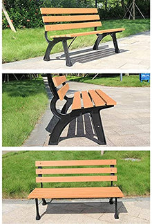 Garden Bench Park Bench Patio Porch Furniture Outdoor Patio Leisure Benches Garden Benches Park Chairs with Backrests Cast Iron Benches Porch Decorative Furniture Lawn Benches (Size : 150cm) (120cm)