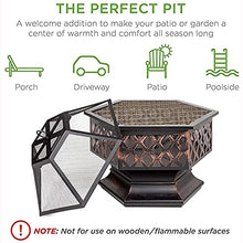 Garden Fire Pit Outdoor Party BBQ Fire Pit Table Wood Burning Grill Bowl 2 in 1 Fireplace for Bonfire Barbecue in Wild with Grill Grate for Patio Backyard with Spark Screen Grill Barbecue Rack