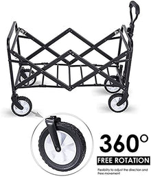 JKSVTF Trolley Multifunction Portable Hand TrucksFoldable Folding Wagon Utility Wagon Cart Outdoor Garden Camping Wagon Sports Wagon Heavy Duty