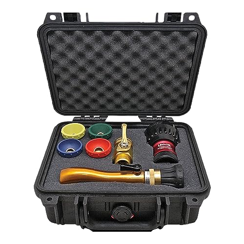 Underhill NozzleLocker Garden Water Hose Nozzle Kit, Sprayer, Jet, Fog, Mister, Heavy-Duty, with ¾ Inch Magnum UltraMax Turbo Shift Nozzle, HP-K3