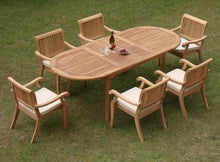 WholesaleTeak Qty 4 - Arbor Stacking Arm/Captain Grade-A Teak Wood Luxurious Dining Chair #WHDCARAB4