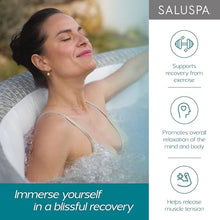 Bestway 2-4 Person SaluSpa Fiji Signature AirJet Inflatable Hot Tub Spa, 71" x 26" Round Portable Spa with 120 Soothing Jets and Insulated Cover
