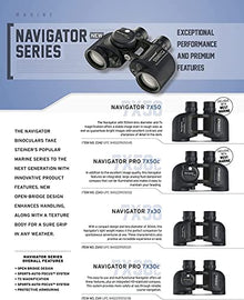 Steiner Navigator 7x50 Binoculars High Contrast Optics Sports-Auto Focus Navy Blue