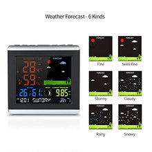 Digital Thermometer Hygrometer Weather Station，Color LCD Weather Forecast Clock