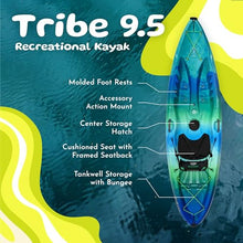 Perception Kayaks Tribe 9.5 Sit on Top Recreational Kayak 9' 5" Dapper
