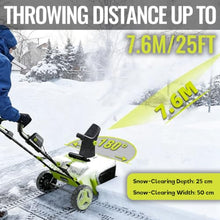 40V Cordless Snow Shovel Set, 20" Electric Snow Blower. A