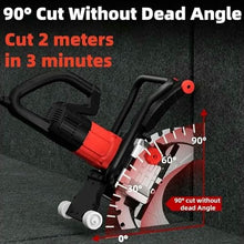 Electric Concrete Saw with Saw Blades, 8900W Toroidal Electric Concrete Cutting Saws, Wet Water Supply, Cutting Depth, Ring Saws Cutter for Slotting Brick