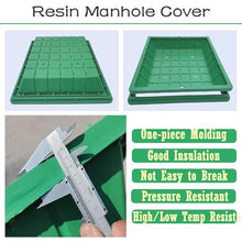 LWJQRSP Invisible Manhole Cover - 4 pcs Resin Garden Grate 40-100 cm Inspection Lid Grass Pot Covers Perfect for Outdoor Landscaping (L W 80cm x 80cm)