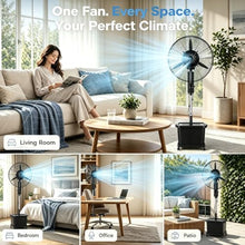 MARIYCH Commercial Misting Fan with 11Gal Water Tank 3 Speed