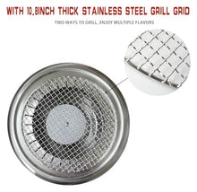 barrel smoker Smokeless Barbecue Hanging Grill With 28 Skewers Stainless Steel Charcoal BBQ Stove Charcoal Braised Grill Barrel Large Capacity Portable 360° All Round Roasting Oven (Size : 42cm*39cm
