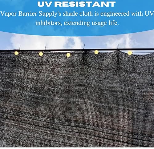 Generic VBS Black Shade Cloth Mesh Fabric 60% - 26' x 175'