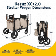 Keenz XC+ 2.0 Luxury Comfort Stroller Wagon Mocha