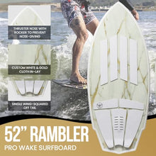 South Bay Board Co. Wakesurf Board Faux White/Gold