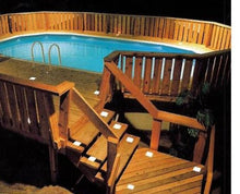Kerr Lighting Deck Lights - 4" x 3" - 14-Pack Kit - for Decks, Docks, & Stairs