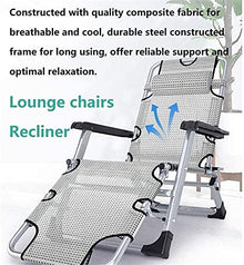 Lightweight Adjustable Sun Lounger Zero Gravity Seat Rocking Garden Chair Resistant Folding Recliner for Outdoor Patio Terrace Lawn Camping Relaxing Chair Support 200 Kg