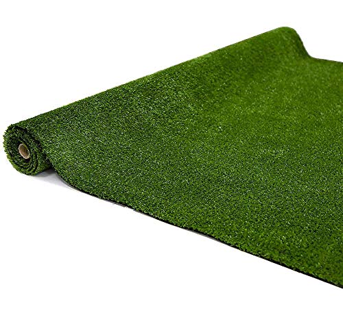 WMG Artificial Grass Lawn12'x35'【 Customize 】 Synthetic Turf Grass Rug Grass Height 0.4" Green Fake Grass for Home Backyard Patio Balcony Indoor Outdoor Décor