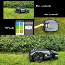 FRESQA Intelligent Automatic Lawn Mower Robot Automatically Charges and avoids rain on its own,Black