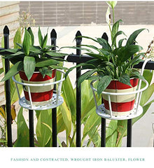 SIDUFHAOPKLL Versatile Lightweight Metal Plants Stand Plant Shelf Rack for Indoor Balcony Flower Hanging Type Green Orchid(Black)