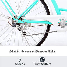 GENERIC Women's Beach Cruiser Bicycle 7 Speed 24 Inch Mint Green