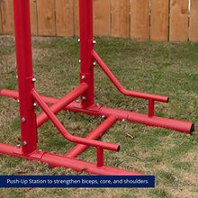Titan Fitness Outdoor Power Tower Red