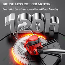 Grass Trimmer Cordless Household Rechargeable Lawn Mower Outdoor Electric Weeder Multifunctional Cleaning Equipment for Gardening (Battery: Battery*2 Specification: 29000mAh) (23000mAh Battery*2)