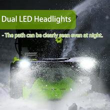 ORIDLECTAL Electric Snow Blower Cordless, 20 Inch Brushless Design with 40V Power, Adjustable Chute,Includes 2 x 5.0Ah Batteries for Efficient Snow Removal on Driveways and Sidewalks