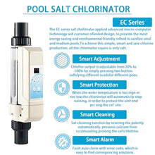 AiODiO Saltwater Chlorinator,with Titanium Cell, Digital Display & Self-Cleaning Function, Chlorine Production: 8/12 / 16/20 g/H, for Swimming Pool, Spa Pool 8g/H