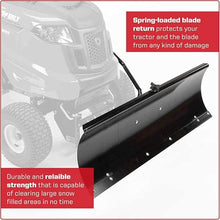 Genuine 46-Inch Snow Plow Dozer Blade Attachment Replaces MTD 19A30017OEM - Fits Troy-Bilt Pony Bronco Horse XP, Craftsman, Huskee, Yard-Man Riding Mowers - Compatible with OEM-190-840-000