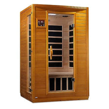 Dynamic Saunas Andora 2 Person Low EMF Infrared Therapy Sauna Dark Honey Stain