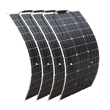 ISOLEI Portable Solar Chargers Flexible Solar Panels Kit,Monocrystalline Solar Panel Ultralight Ultra Thin Waterproof for Motorhomes, Campers, Boats