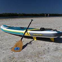 Body Glove Navigator+ Inflatable Paddle Board Package Aqua/Yellow