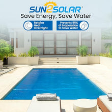 Sun2Solar Solar Pool Cover 16 Mil | 20 x 40 Ft Blue