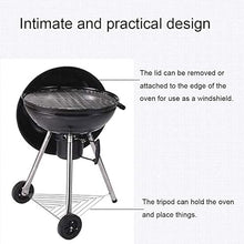 Portable Grills American Style Stew Oven, Smokeless Indoor Electric BBQ Grill with Waterproof Grill Cover, for Outdoor Courtyard Picnic Camping Tailgating BBQ Kettle Camping BBQ