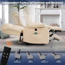 HTERWQEA Infinite Position Power Lift Recliner Chair with Heat and Massage
