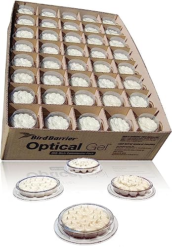 Bird Barrier Optical Gel Bird Repellent Discs, 200 Pack, Pigeon Deterrent