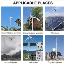 SHADAOYU Small Home DC Wind Power Generator, 3 Blades Windmill Generator, Cyclic Power Generation, 300w, 800w Power, Suitable for A Variety of Places Needing Power Supply(800w)