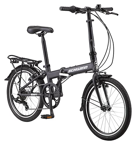 Schwinn Adapt U Folding Bike 20-Inch Wheels 7-Speed Steel Blue