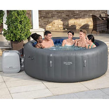 Bestway SaluSpa Santorini HydroJet 5 to 7 Inflatable Hot Tub Gray