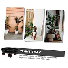 YYBOES Removable Flower Pot Base Planter Tray with Wheels Plant Roller Tray Plant Tray on Wheels Plant Tray Indoor with Wheels Plant Roller Base Plant Trays Rolling Plant Tray Plant Plate
