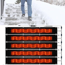 XYWGBMS Heated Snow Melting mat, Rubber Heated Snow and Ice Melting Mat, w/Power Cord, for Winter Outdoor Stairs, Steps, Doorways, Walkways, Driveway,5 Pcs-40x200cm/15.7x79in
