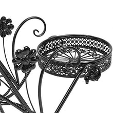 SIDUFHAOPKLL 3-Tier Metal Flower Pot Iron Shelf Stand Bonsai Holder Plants Display Rack for Home Patio Balcony Living Room Decoration