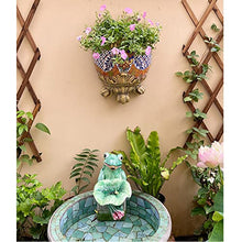 ELUKHT Ceramic Wall planters, Wall Hanging planters, Fence planters planters, Easy to Hang Wall planters, Sun Resistant, Wall planters for Outdoor Plants Corridor planters