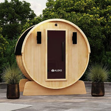 ALEKO Barrel Sauna | White Finland Pine | SB4PINE Anémona