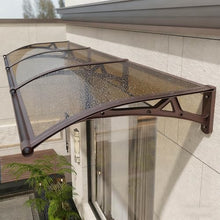 Outdoor Door Awning Shelter UV, Snow & Water Resistant Polycarbonate Canopy for Front Door, Back Porch, Patio Sizes 60-150 cm, 60 * 180 cm