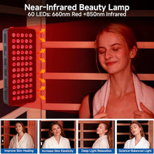 RESTISLAND Infrared Sauna, 2 Person Home Sauna with Red Light Therapy Black