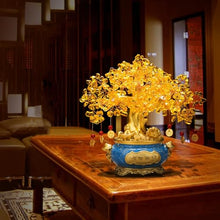 YXIANG56Q Office Desk Decor Natural Citrine Gemstone Crystal Bonsai Tree of Life Large Feng Shui Money Chakra Tree for Wealth/Fortune and Luck Desk Decorations(Large)
