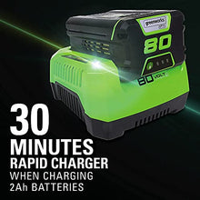 Greenworks 80V 16 in Cordless String Trimmer, 2.0 Ah Battery