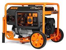 WEN DF430X 4375-Watt Dual Fuel Portable Generator with Wheel Kit and CO Shutdown Sensor, Black